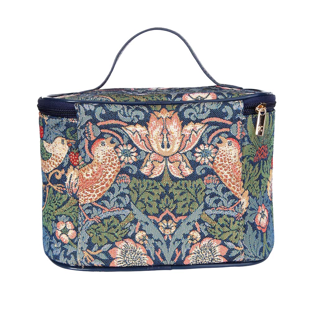 William Morris Strawberry Thief Blue - Toiletry Bag