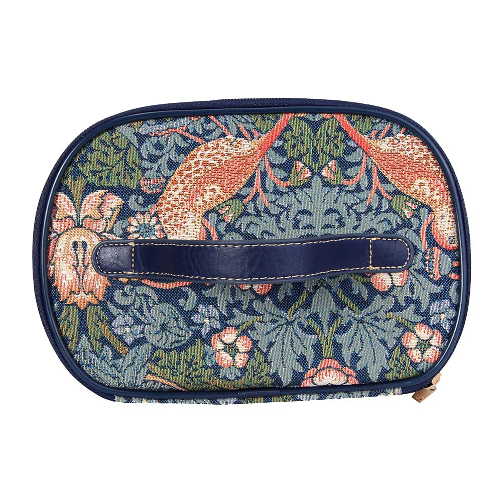 William Morris Strawberry Thief Blue - Toiletry Bag